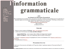 Tablet Screenshot of informationgrammaticale.com